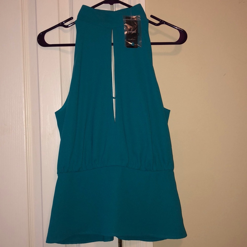 Carver Mock Neck Peplum Shirt